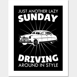 Lazy Sunday Car Driving Posters and Art